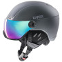 Skihelm Uvex HLMT 400 Visor style grau TitanumMat