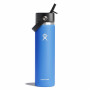 Thermoflasche Hydro Flask Wide Flex Straw Cap 24 oz blau/grau cascade