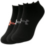 Damensocken Under Armour Women's Essential NS schwarz Black/Black/Cerise