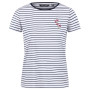 Damen-T-Shirt Regatta Odalis blau/weiß Navy Stripe