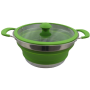 Kochtopf Vango Cuisine 3L Non-Stick Casserole silber/grün herbal