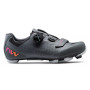 Damen-Radsportschuhe Northwave Razer 2 Wmn grau/rosa Dark Grey/Neon Red