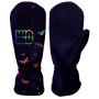 Kinder-Softshellhandschuhe WAMU Dark Purple