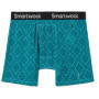 Herren funktionelle Boxershorts Smartwool M Merino Print Boxer Brief Boxed blau Deep Lake