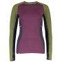 Damen-T-Shirt Mons Royale Olympus 3.0 LS rosa/grün Blackberry/Avocado