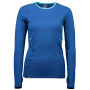 Damen-T-Shirt Mons Royale Olympus 3.0 LS blau OilyBlue