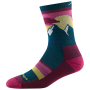 Damensocken Darn Tough Sunset Ledge Micro Crew Lightweight With Cushion rosa dark teal