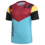 Herren Radtrikot Protective 115011-760 P-Fast Gun blau/rot dark haze