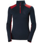 Damen-Funktionsshirt Helly Hansen W Lifa Merino Midweight 1/2 Zip blau Navy