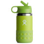 Kindertrinkflasche Hydro Flask Kids Wide Mouth 12 oz Straw Lid/Boot grün FIREFLY