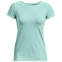 Damen-Funktionsshirt Under Armour HG Armour SS hellblau Sea Mist / / Metallic Silver