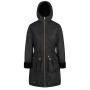 Damen-Wintermantel Regatta Romina schwarz Black/Gold