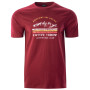Herren-T-Shirt Hi-Tec Eron rot Merlot