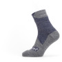 Wasserdichte Socken SealSkinz WP All Weather Ankle blau/grau NavyBlue/GrayMarl