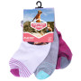 Socken Hi-Tec Light Pack Junior weiß White/GreyMelange/Fuchsia