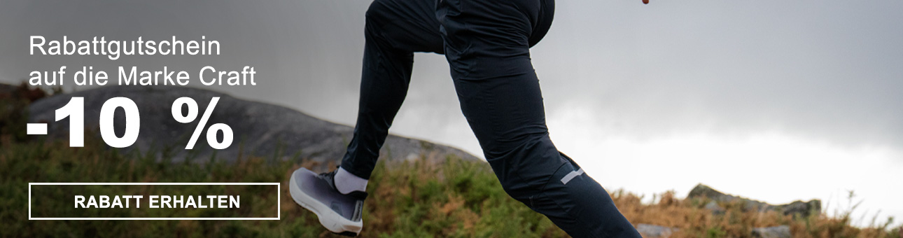 RABATT - COUPON -10% auf die Marke Craft